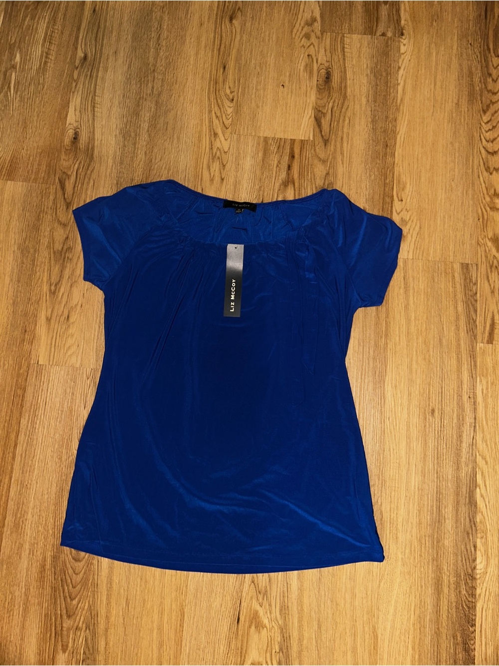Liz McCoy Women's Royal Blue Short Sleeve Scoop Neck Tee